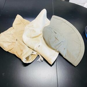 Vintage SCALA COLLEZIONE Natural Cotton Canvas Wide Brim Adjustable Hats set 3